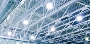 Warehouses with efficient lighting fixturres